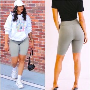 COPY - Buttery soft summer everyday comfy biker shorts. Grey